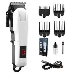 Hair Clippers Professional Wireless Electric Hair Clipper with Battery Display