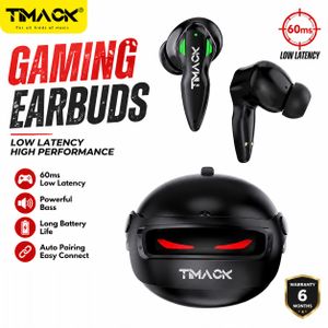 Timack Wireless Earbuds Bluetooth 5.3 Earphones Gaming Low Latency Dual Mode Music Headphones Sports Earpods In-Ear Headset With Mic