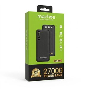 Maches 2700mAh Mini Smart Power Bank - Lightweight Travel Charger with LED Indicator