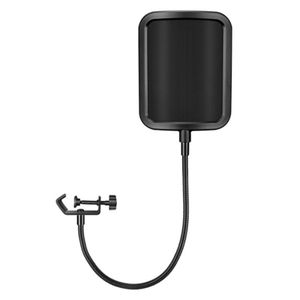 Studio Microphone Pop Filter Shield – Dual Layer with Flexible Gooseneck