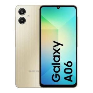 Samsung Galaxy A06 6.7" HD+ Display 6GB RAM 128GB internal storage 50MP dual rear camera, 8MP front camera 5000mAh battery- Gold