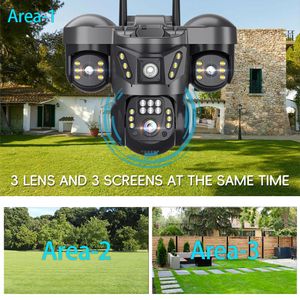 4-Lens PTZ Security Camera – 360° 