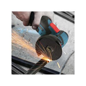 12V Mini Angle Grinder Cordless Electric Cutting Machine with 2 Cutting Discs & 19500 RPM Powerful Motor & Heat Dissipation for Metal Wood Stone Steel (L11.5 x W11.5 x H19.5)cm / (L4.53 x W4.53 x H7.68)inch