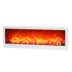 Mania Rectangular USB operated artificial fireplace lamp 