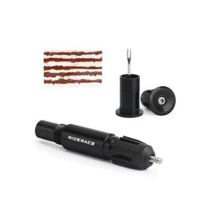 Bicycle Tubeless Tyre Fast Repair Kit MTB Bike Urgent Tire Puncture Sealant Rubber Strip Tool - Black