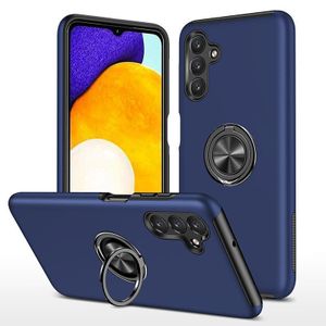 Baseus Shockproof Phone Case, Compatible With Galaxy A16 Phone, With Stand Ring Support - Blue