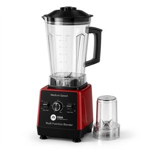 H&A  ELectric Blender 2-in-1 H&A-B921 1500W – 2L Black/Red 