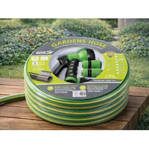3-LAYER 1/2" RUBBER GARDEN HOSE + CONNECTORS & SPRAY GUN – DIVODV SET
