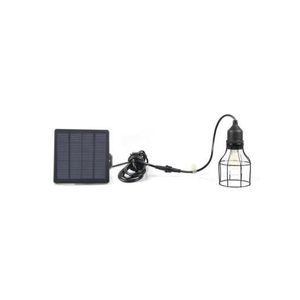 DS-9426 Waterproof Solar Powered Smart Discharge Hanging Light Pendant Lamp with Octagonal Iron Lampshade