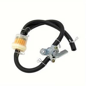Motorcycle F-uel Petrol Oil Filter and Black Petrol Oil Line,Motorcycle F-uel Line Kit