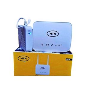 MTN Universal Broadband 4G Router + Backup Battery - White