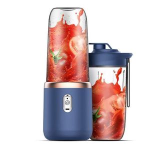Personal blender for making smoothies and creamy drinks, 400ml capacity – comes with 2 portable cups and lids, easy to clean, high-speed blending.