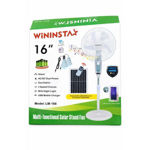 WINIX WININSTA 16” Multi-Functional Solar Stand Fan (Model LM-166)