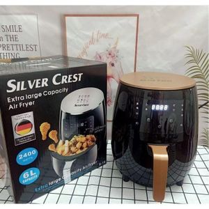 SILVER CREST S-18 Extra Large Healthy Air Fryer - 2400W - 6L - Black