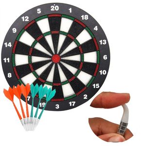 UB Soft Dart Board Set with 6 Rubber Safety Tip Darts
