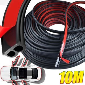 10M Car Door Rubber Seal Strips - Sound Insulation Auto Protector for Trunk, Hood, Weatherproof Sealing