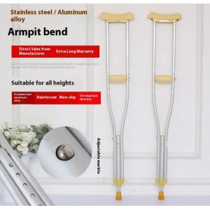 AD 2pcs Rehabilitation Walking Crutches For Aiding Walk - Multicolor 