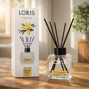 Loris Parfum Reed Diffuser-120ml-White floral Bououe