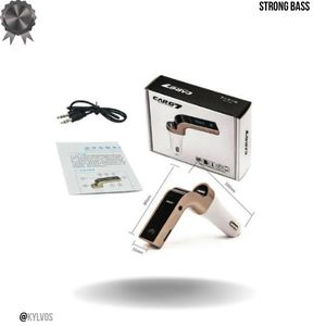 G7 Car Charger with Bluetooth FM Transmitter Car USB Charger with USB Fast Charger Capabilities Phone Charger in Car Light-er Plug for Wireless Car Charger Audiences Seeking Memory Storage Playback