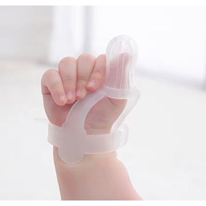 Baby Thumb Sucking Protective Gloves -White