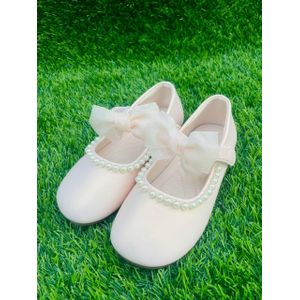 Other Light Pink Girls’ Pearl Bow Princess Flats