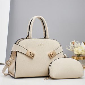 2-Piece Luxury Women’s Handbag Set – Elegant  Bag with Matching Pouch - Beige