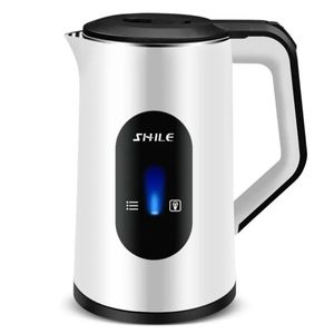 SHILE Electric Kettle 2.2L – Fast Boiling Stainless Steel Electric Kettle with Auto Shut-Off & Keep Warm – Blue/White