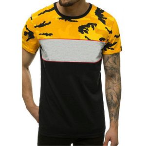 Men's Yellow Short Sleeve Casual Shirt  African Style Trend