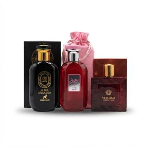 3-in-1  Body Spray Set – Black Seduction, MUSUF & Vercaga – 100ml Each