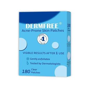 DERMFREE Acne-Prone Skin Patches – 180 Clear Patches with 0.5% Salicylic Acid -0.05kg