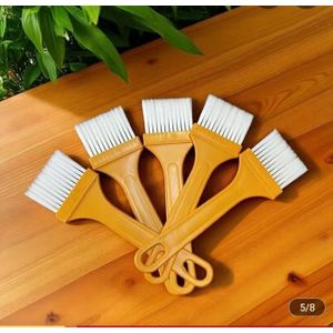 A & Shine 5pcs Baking Brush for Basting Oil, Barbecue, Kitchen, Cooking and Grilling  - Multicolour