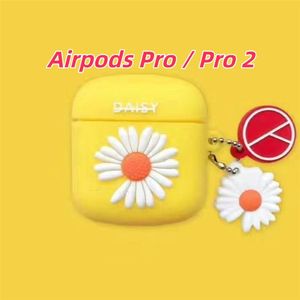 Inobrands For Apple pod Pro / Pro 2 Case Cover Cartoon Yellow Daisy Soft Silicone Earphone Case Casing