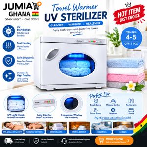 Towel Warmer UV Sterilizer – Electric Heated Towel Cabinet with UV Light, Hot Towel Warmer & Sterilizer for Salon, Spa, Hotel & Home