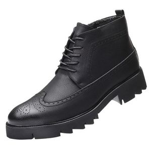 Flangesio Motorcycle Boots Men High-top Shoes Fashion Trend All