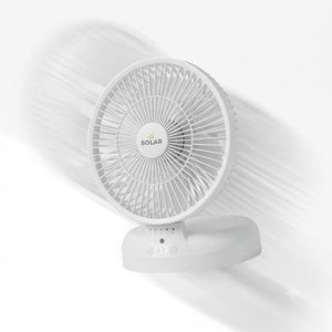 Get 8 inch Portable Rechargeable Foldable Fan Create a refreshing indoor climate 