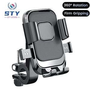 ARHANORY Mobile Phone Holder Motorcycle Phone Holder Bicycle Cell Phone Stand Cycling Navigation Phone Stands - Black