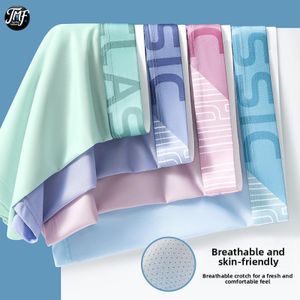 TMF 4pcs/Set Men Underwear Breathable Boxer Briefs -Multicolors