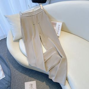 XL-7XL Large Size Women Pants Spring Summer Ice Silk Elastic Waist