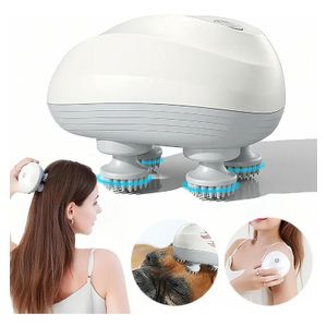 Mini Head Massager  Scalp Massager  Soft Silicone Material Portable Design Relieves Tension and Muscle Tightness