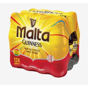 Malta Guiness Non Alcoholic Malt Drink - 330ml x 12