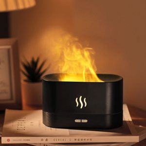 Mythco Flame Aromatherapy Humidifier, USB Ultrasonic Diffuser /w Realistic Flame Light