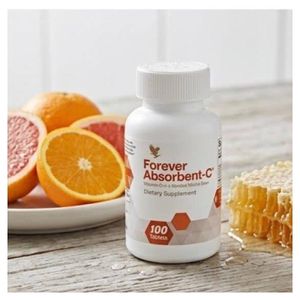 Forever Living Forever Absorbent-C – Chewable Vitamin C Tablets with Oat Bran – 100 Count