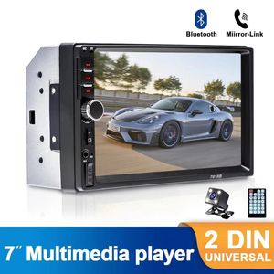7018B Car Radio 7 Inch 2Din FM Modulator Stereo Receiver Support RearView Camera Audio Player Bluetooth Mirror Link MP5