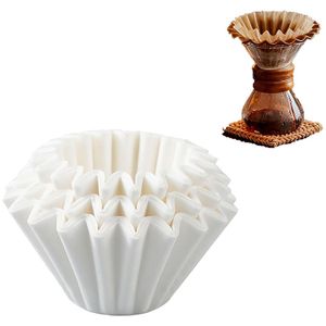 TodyJeyHo 100 Count White Filters, Disposable Coffee Filters, Coffee Paper Filter V60, Suitable for Small Coffee Machines, Ideal for Home Baristas and Everyday Brewing (1-2 Cups Size B01 White)