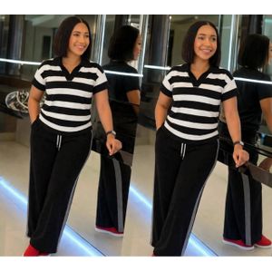 Women black and white two pieces 