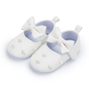 Baby / Toddler Solid Love Bowknot Prewalker Shoes