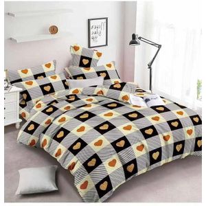 Queen Size Bedsheet Set  4 Pieces - Multicolor 
