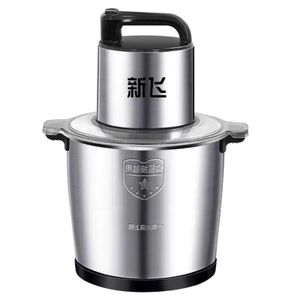 12L Multifunctional Large Capacity Fufu Making Machine and Food Processor – Powerful Motor – For Cassava, Plantain, Meat & Vegetables - Silver/ Black