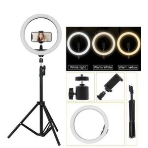 12-Inch LED Ring Light Kit with Adjustable Tripod Stand & Phone Holder - Perfect for Content Creators, Vloggers, and Professionals