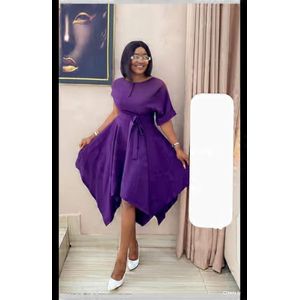 purple dress casual Women's Summer Solid Color Round Neck Sleeveless Long Casual Dress, Minimalist Maxi Dress Purple / XS